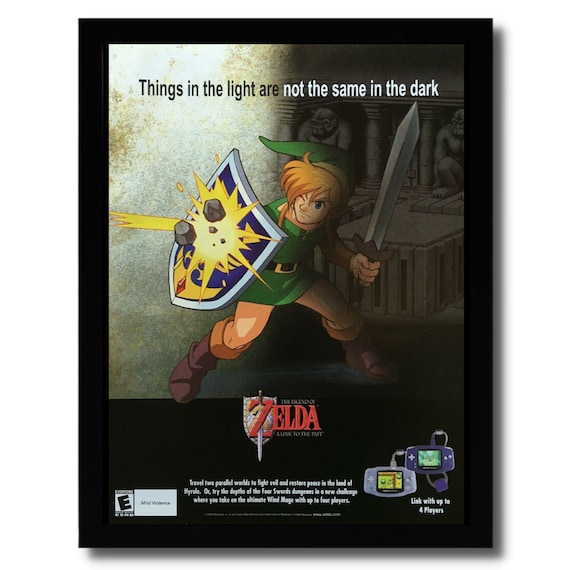 Awesome japanese Zelda A Link to the Past/Four Swords (2002, GameBoy  Advance) ads/poster