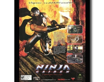 2004 Ninja Gaiden Framed Print Ad/poster Official Original Xbox