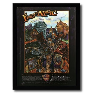 2002 Harry Potter TCG ruilkaarten spel ingelijste print advertentie/poster officiële kunst