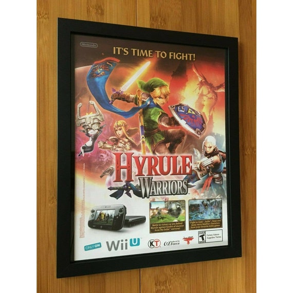 Hyrule Warriors Framed Print Ad/poster Official Nintendo Wii U