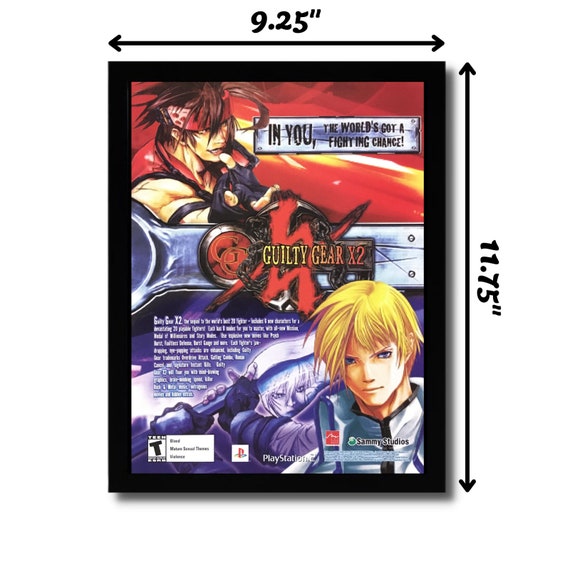 2003 Guilty Gear X2 Framed Print Ad/poster Official PS2 Fighting