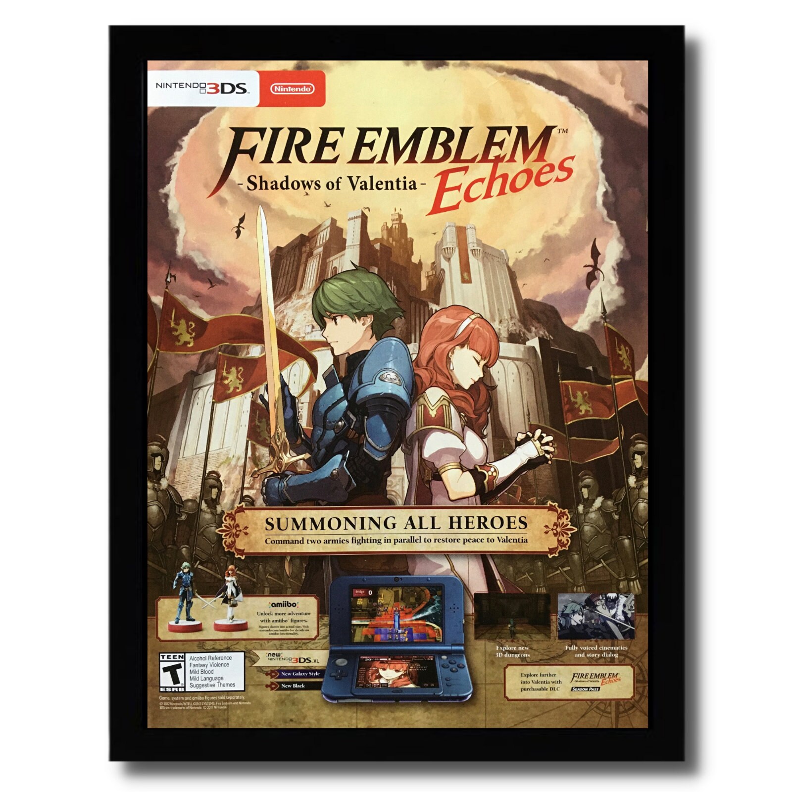 2017 Fire Emblem Echoes Shadows of Valentia Framed Print - Etsy Finland