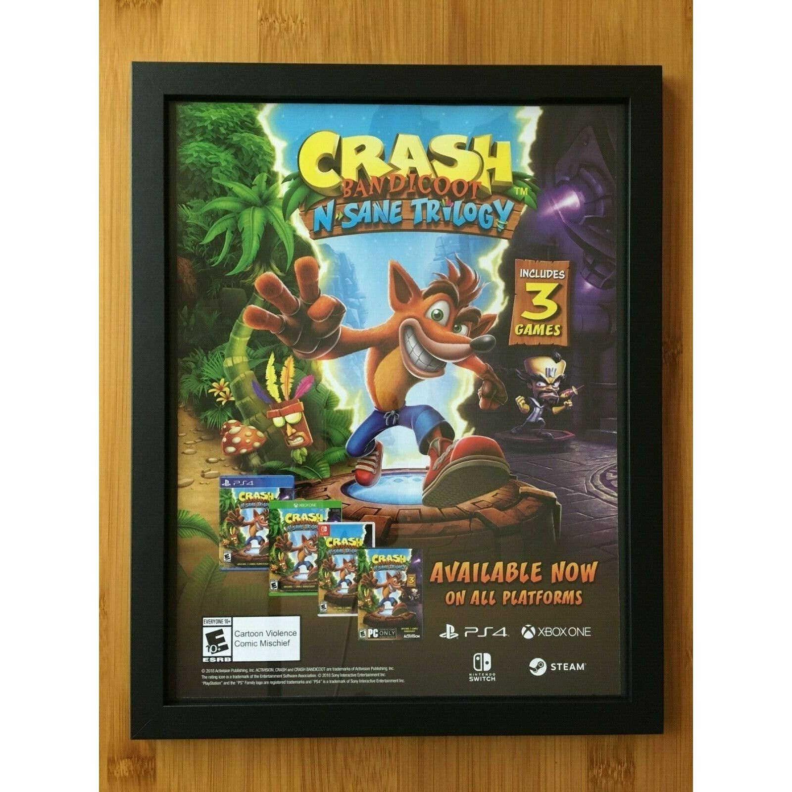 Crash Bandicoot Card | Crash Bandicoot Birthday Card | Playstation Game |  Computer Game | Gaming Cards | PS4 | Funny Cards | Video Game Art