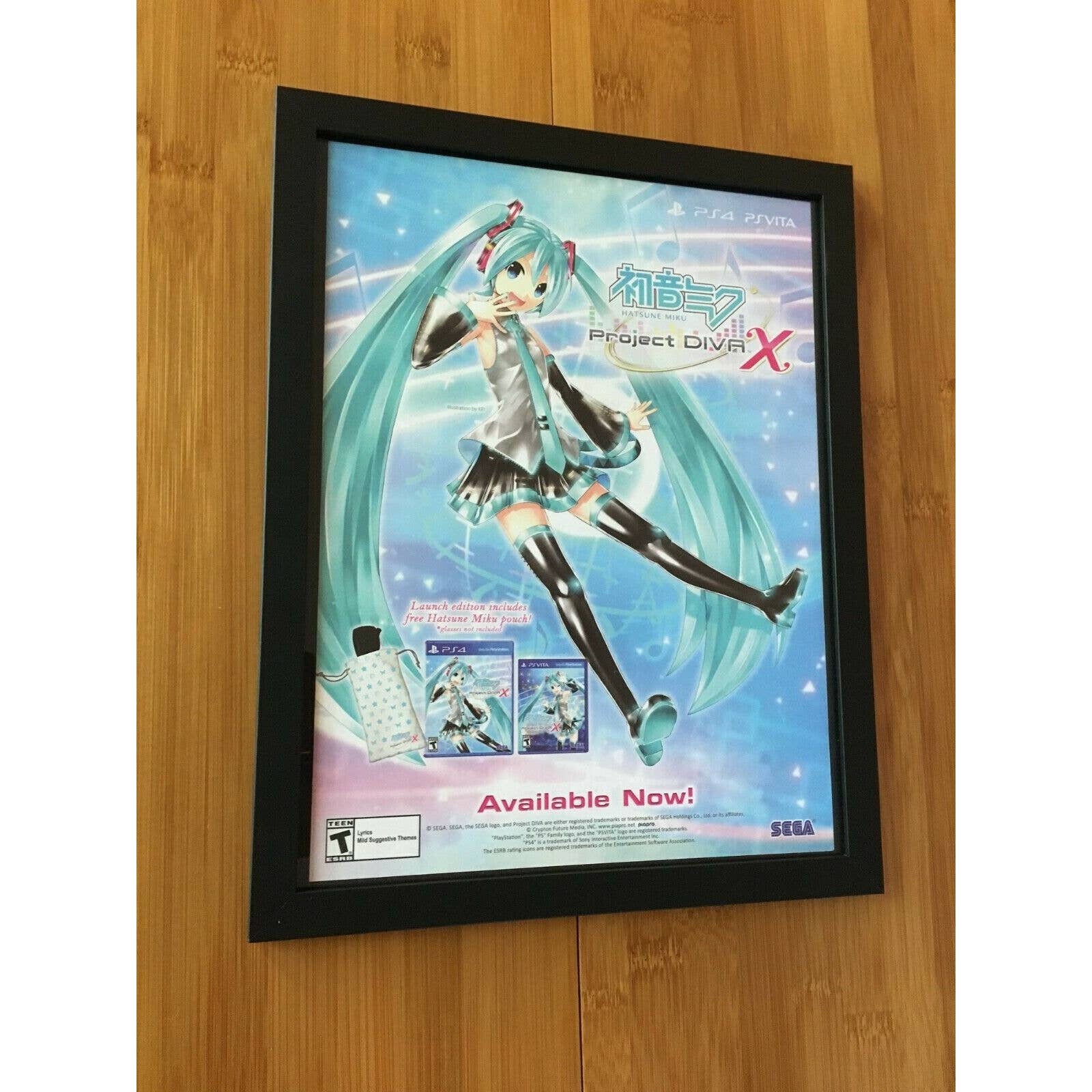 Hatsune Miku: Project Diva X Framed Print Ad/Poster Official