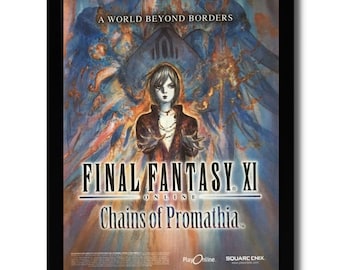 2002 Final Fantasy XI 11 Chains of Promathia Framed Print Ad/Poster PS2 Game Art