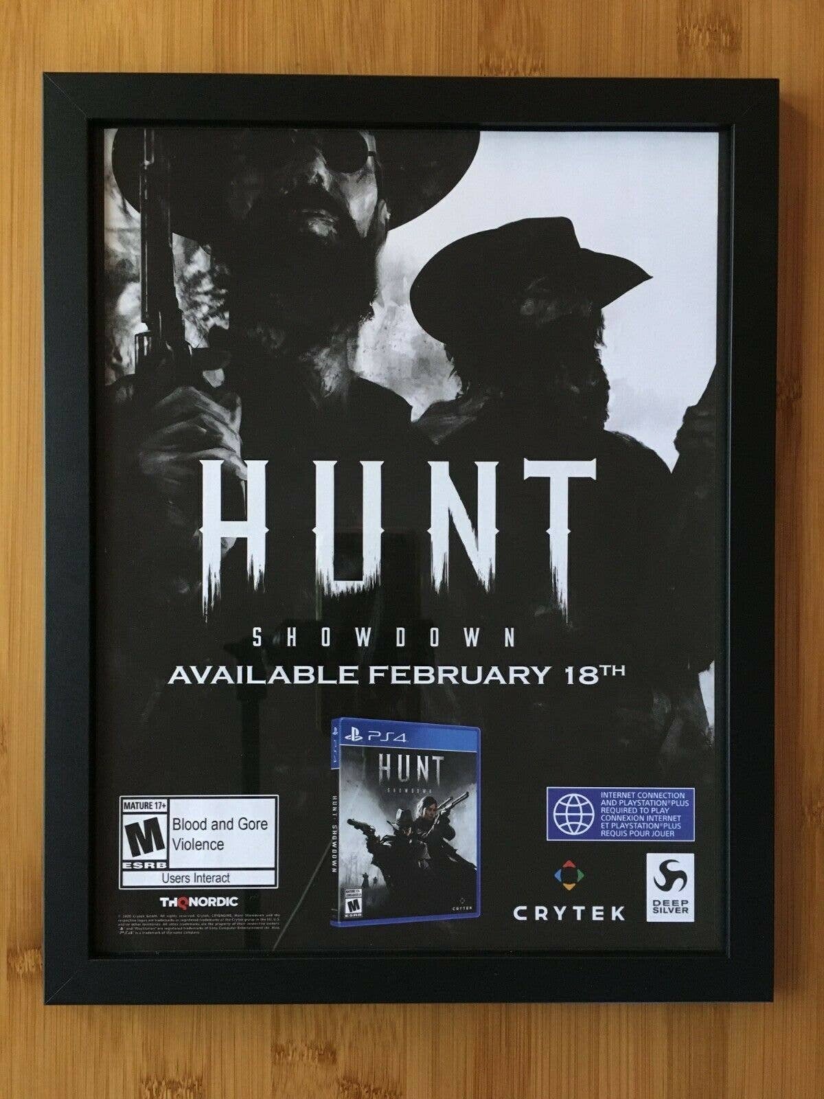 Days Gone Video Game Rare Promo Mini Poster Framed PS4