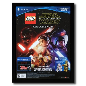 2016 LEGO Star Wars: The Force Awakens Framed Print Ad/Poster Official Promo Art