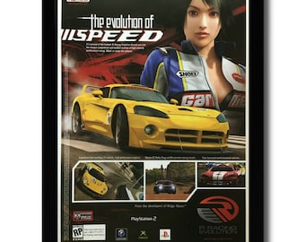 R: Racing Evolution Framed Print Ad/poster Official PS2 Xbox