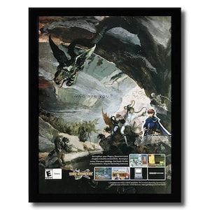 2003 Fire Emblem GBA Ingelijste printadvertentie/poster Officiële Game Boy Advance Promo Art