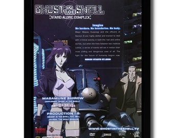 2004 Ghost in the Shell Stand Alone Complex Framed Print Ad/poster