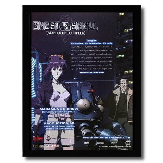 2004 Ghost in the Shell Stand Alone Complex Framed Print Ad/poster