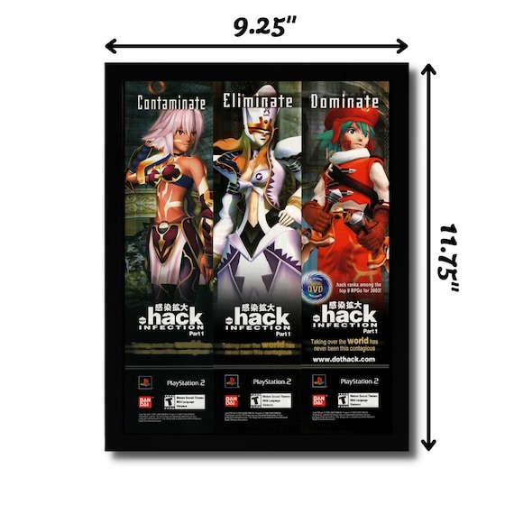 Dot Hack .hack INFECTION Part 1 Framed Print Ad/poster Official