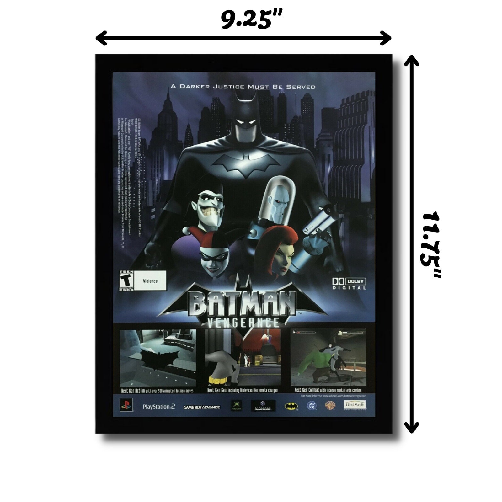 2001 Batman: Vengeance Framed Print Ad/poster PS2 Xbox - Etsy New Zealand