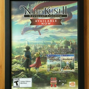 Ni No Kuni 2 II: Revenant Kingdom Framed Print Ad/Poster Promo Art Studio Ghibli