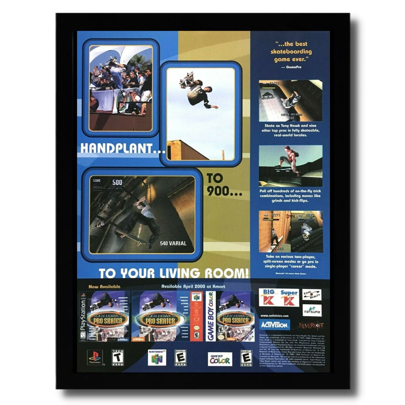 Tony Hawk's Pro Skater 1 + 2 Poster – My Hot Posters