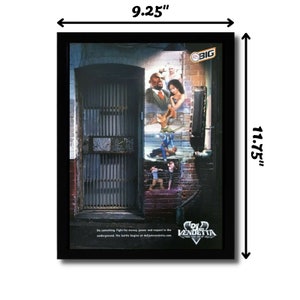 2004 Def Jam Vendetta Framed Print Ad/Poster PS2 Gamecube Original Official Art image 2