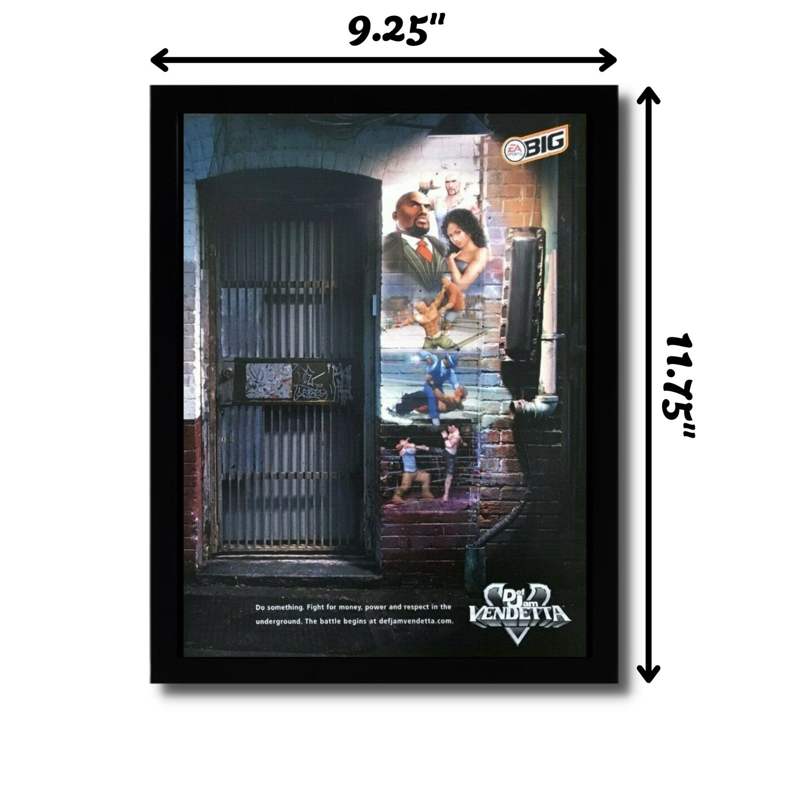 2004 Def Jam Vendetta Framed Print Ad/poster PS2 Gamecube 