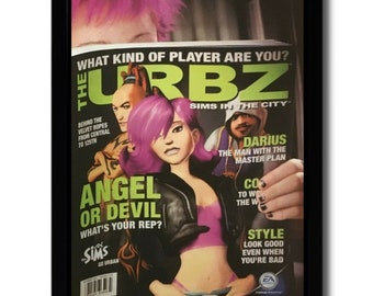 2004 Urbz: Sims in the City Framed Print Ad/Poster PS2 Xbox Gamecube DS Game Art