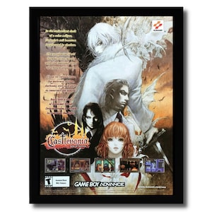 Castlevania: Aria of Sorrow Framed Print Ad/Poster Official GBA Game Promo Art