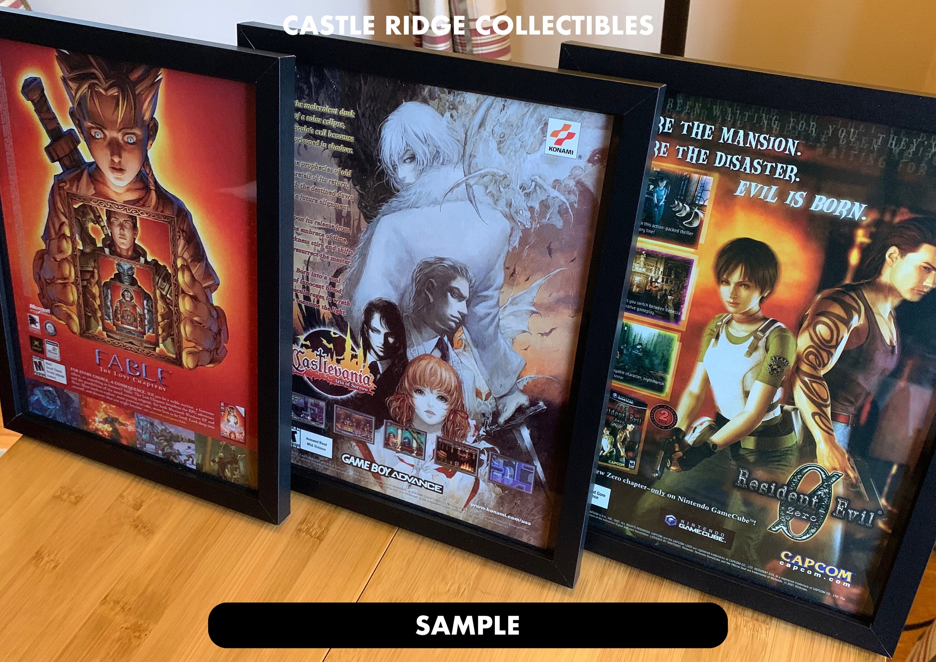 2003 バイオハザード コードベロニカX 額入りプリント広告