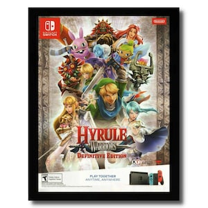 2018 Hyrule Warriors Definitive Edition Framed Print Ad/Poster Switch Zelda Link