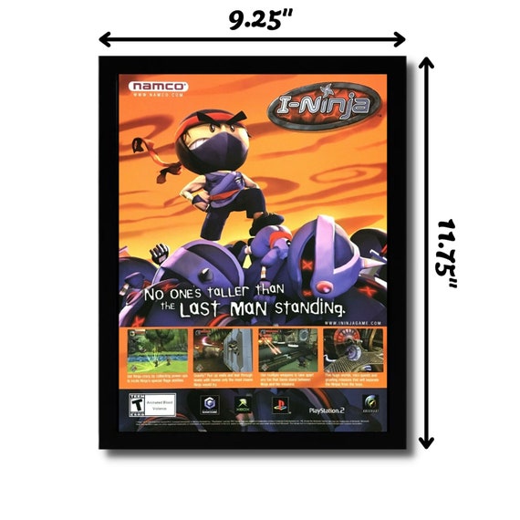 I-ninja Framed Print Ad/poster Official PS2 Xbox Gamecube