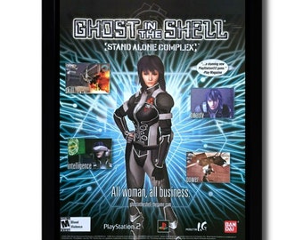 2004 Ghost in the Shell Stand Alone Complex Print Ad/poster PS2