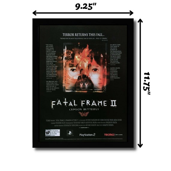 Fatal Frame II 2: Crimson Butterfly Framed Print Ad/poster