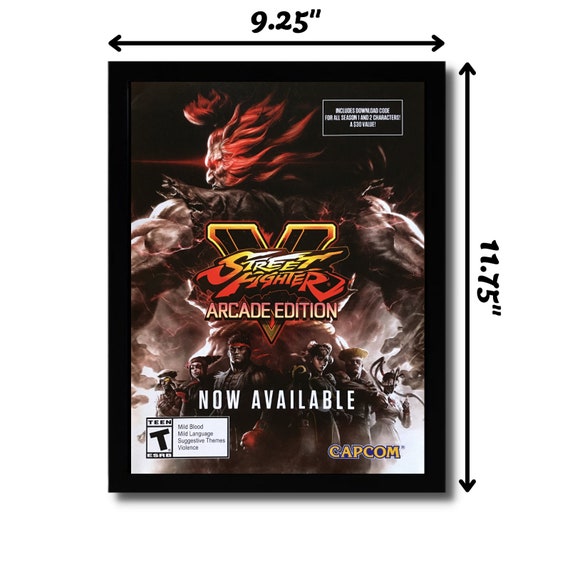2018 Street Fighter V Arcade Edition Framed Print Ad/poster PS4