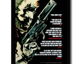 メタルギアソリッド2: サブスタンス 額入りプリント広告/ポスター 公式