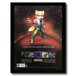 2003 Star Fox Adventures Framed Print Ad/Poster Original Official Gamecube Art