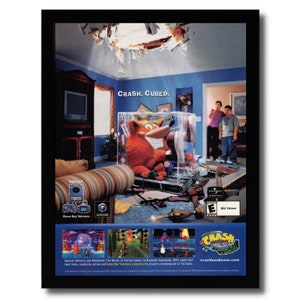 2003 Crash Bandicoot: The Wrath of Cortex Gerahmt Print Ad/Poster Offizielle Kunst