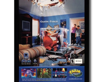 2003 Crash Bandicoot: The Wrath of Cortex Framed Print Ad/Poster Official Art