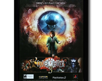 Clock Tower 3 Framed Print Ad/Poster Official PS2 Survival Horror Video Game Art