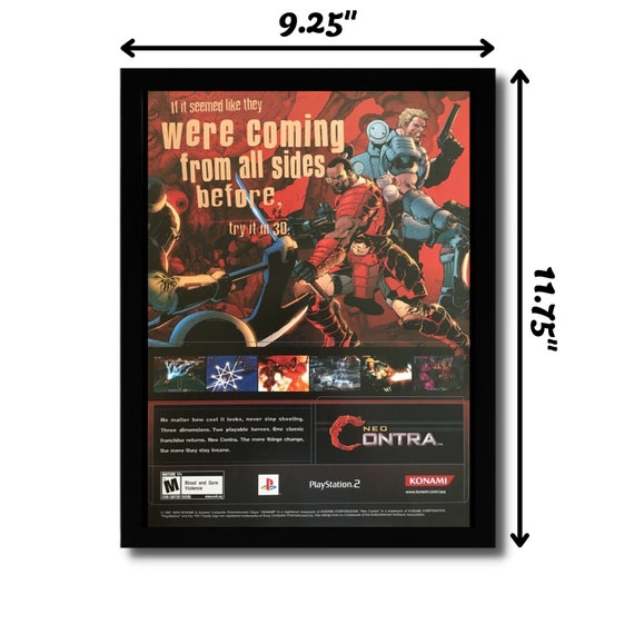 2004 Neo Contra Vintage Print Ad⁄poster Official Authentic PS2
