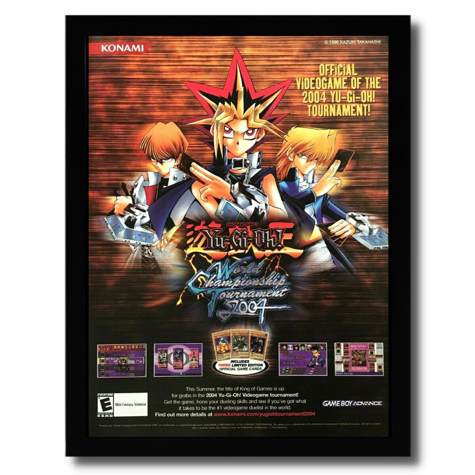 Yu-gi-oh! World Championship Tournament 2004 Framed Print Ad