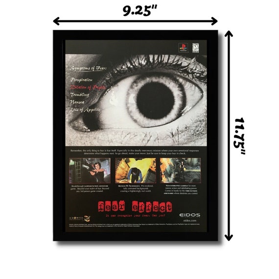 PS FEDA2(ポスター) 2000 Fear Effect Framed Print Ad/poster Original Authentic PS1