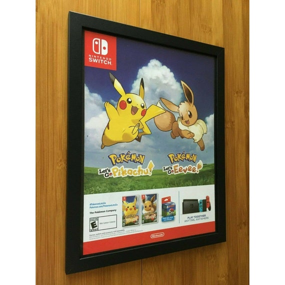 額入りポケモン レッツゴー ピカチュウ/イーブイ プリント広告
