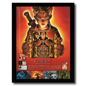 Fable: The Lost Chapters Encadré Imprimer Annonce / Affiche Officielle Xbox RPG Jeu Vidéo Art image 1