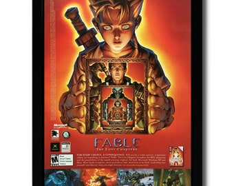 Fable: the Lost Chapters Framed Print Ad/poster Official