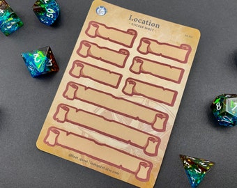 DnD Sticker Sheet | Locations | Journal Stickers