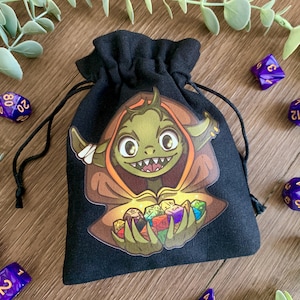 Dice Goblin Dice Bag | Cotton Pouch | D&D Dice Bag