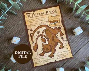 Displacer Beast art print | Digital Download