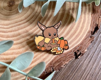 Eevee emaille pin herfst | Emaille pin pompoen | Herfstcadeau