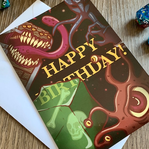 Dnd Birthday Cards - Etsy