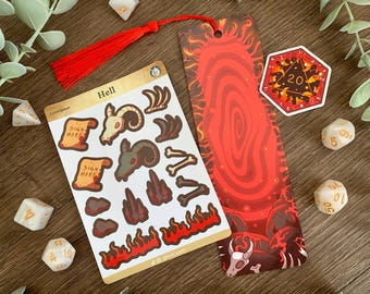 Bundel D&D Hell-cadeauset | TTRPG-cadeau | Kerkers en draken