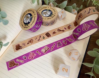 DnD Washi Tape | Fantasy Washi Tape | TTRPG Journal | Dungeons and Dragons