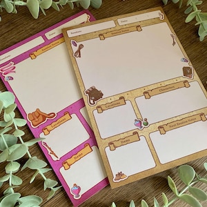 DnD Session Notes | DnD Notebook | DnD Notepad | D&D Session Notes