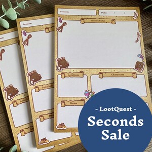 Second Sale | DnD Session Notes 3 Pack | DnD Notebook | DnD Notepad | D&D Session Notes