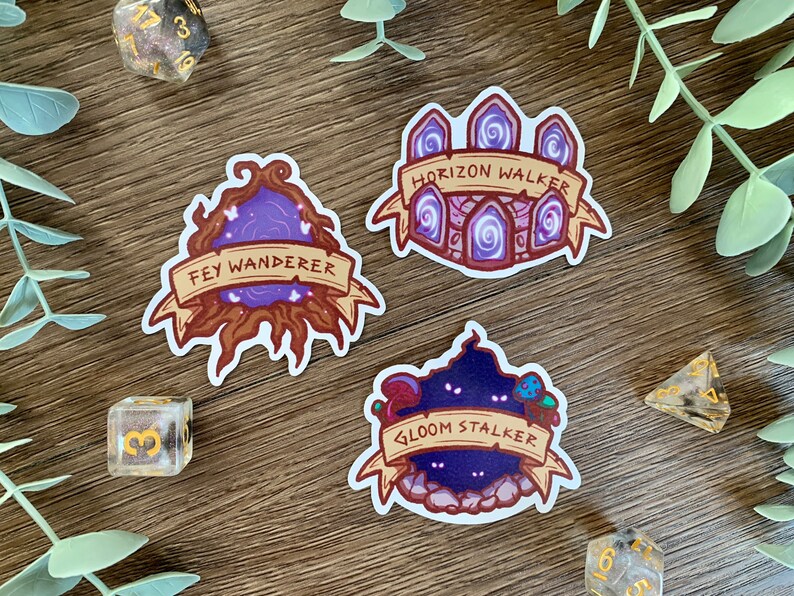 Dnd Stickers Ranger Dnd Ranger Subclass Stickers | TTRPG Fantasy Journal, Laptop & Water ...